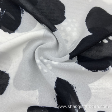 Breathable Soft Floral Pattern Chiffon Fabric